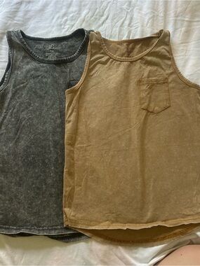 Little Bipsy Kids Tank Top Duo in Black and Brown